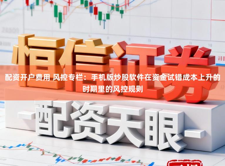 配资开户费用 风控专栏：手机版炒股软件在资金试错成本上升的时期里的风控规则